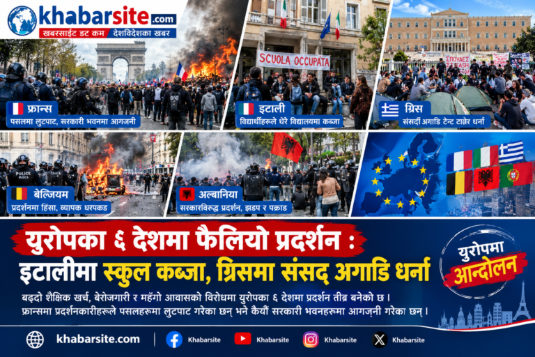 युरोपका विभिन्न देशमा जनप्रदर्शन चर्कियो, फ्रान्समा १ हजार ८ सयभन्दा बढी पक्राउ