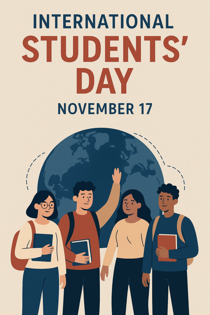 आज १७ नोभेम्बर अन्तर्राष्ट्रिय विद्यार्थी दिवस