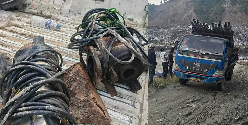 रात्रिकालीन फोहोर व्यवस्थापन गर्न बञ्चरेडाँडा ल्याण्डफिल्ड साइटमा बत्ति जडान सुरु