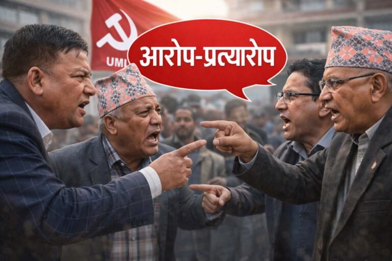 निर्वाचन हारपछि एमालेभित्र आरोप–प्रत्यारोप: नेताहरूबीच सार्वजनिक विवाद